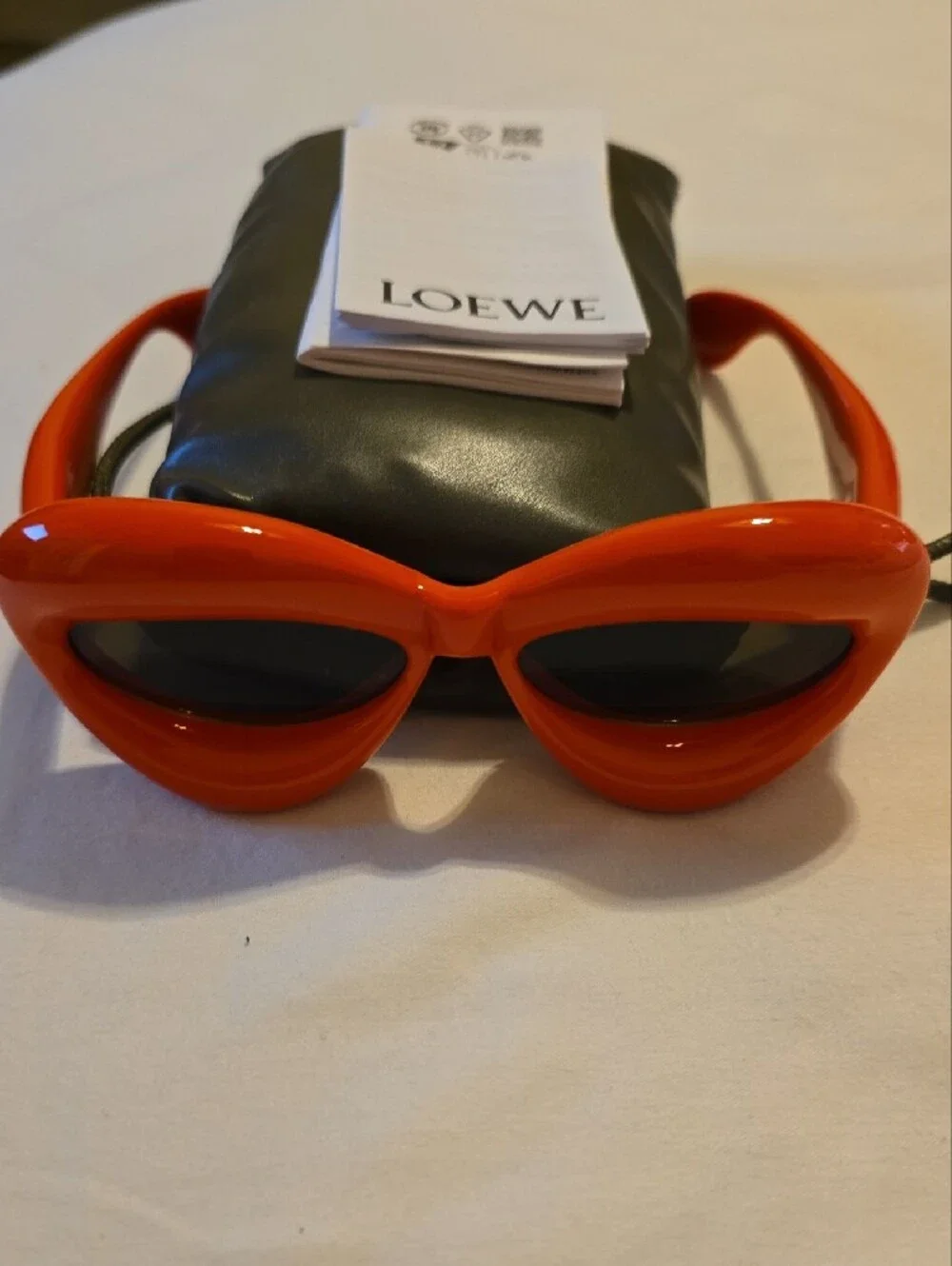 Loewe Bright Red Oval Kids Sunglasses